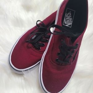 Vans, sneakers, 7 1/2, Maroon